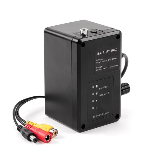 Rechargeable battery box for underwater camera 9 inch 720p fishing camera