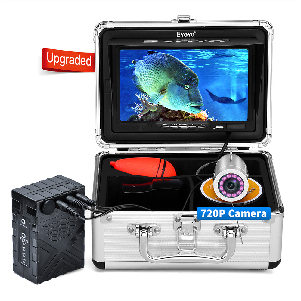 Eyoyo Underwater Fishing Camera 1024x600 Screen Upgraded 720P 12 IR Lights