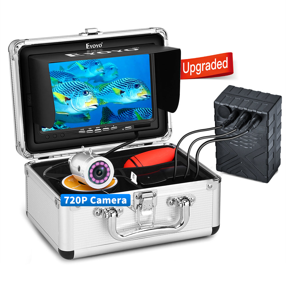 Eyoyo Underwater Fishing Camera 1024x600 Screen Upgraded 720P 12 IR Lights