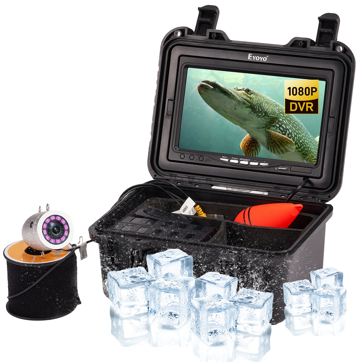 Eyoyo Underwater Fishing Camera 7 Inch 1080P DVR