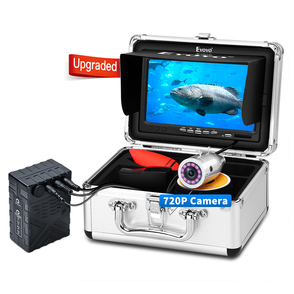 Eyoyo Underwater Fishing Camera 1024x600 Screen Upgraded 720P 12 IR Lights