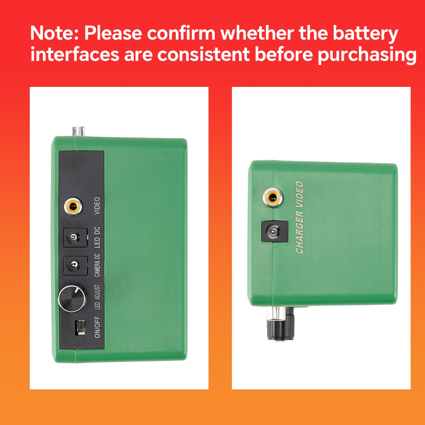 Underwater Fishing Camera Battery Control Box for White & IR Lights Switch