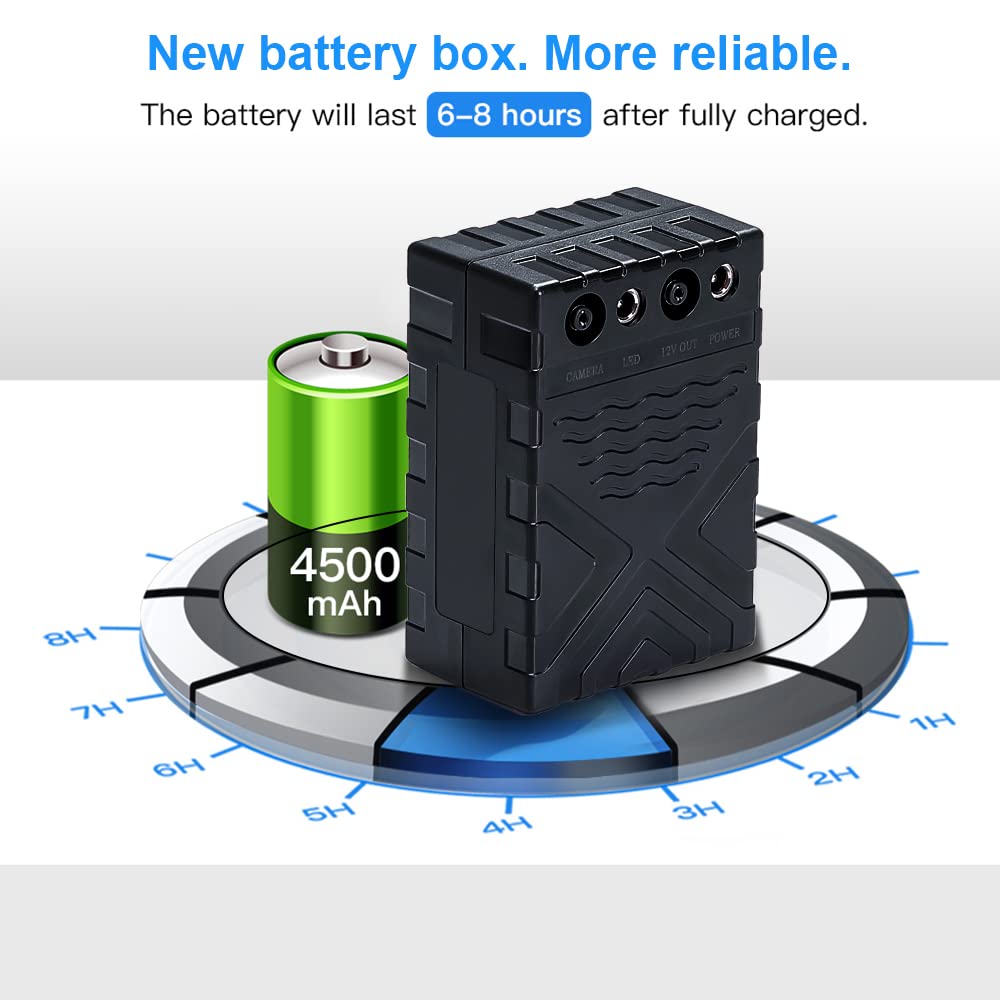 Eyoyo Upgraded Rechargeable Battery for EF07 7 Inch 1000TVL Underwater Fishing Camera