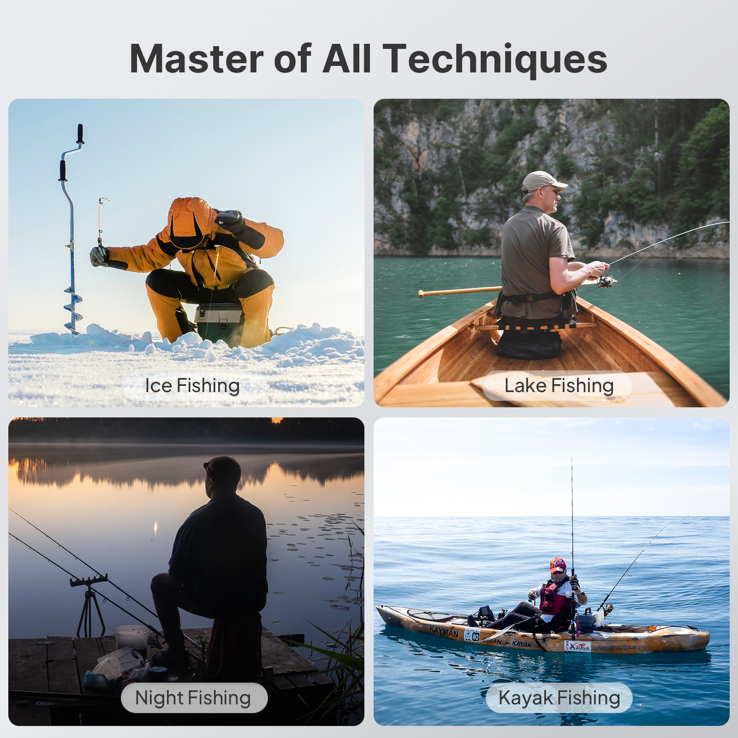 Eyoyo Underwater Fishing Camera 7": 1080P Portable Fish Finder w/DVR, Ice Fishing Camera w/ 8 IR Lights, 8H Battery, USB-C Charging, 15m/49ft Cable for Night & Lake Fishing