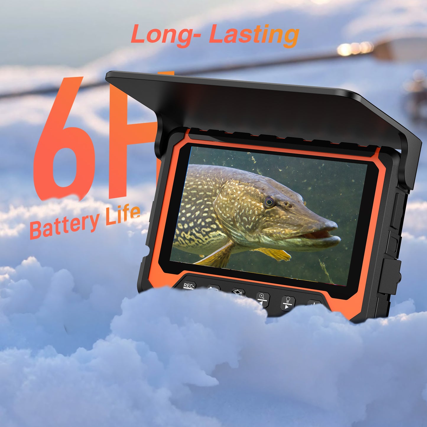 5 Inch Underwater Fishing Camera, Underwater Video Camera DVR Video Recording
