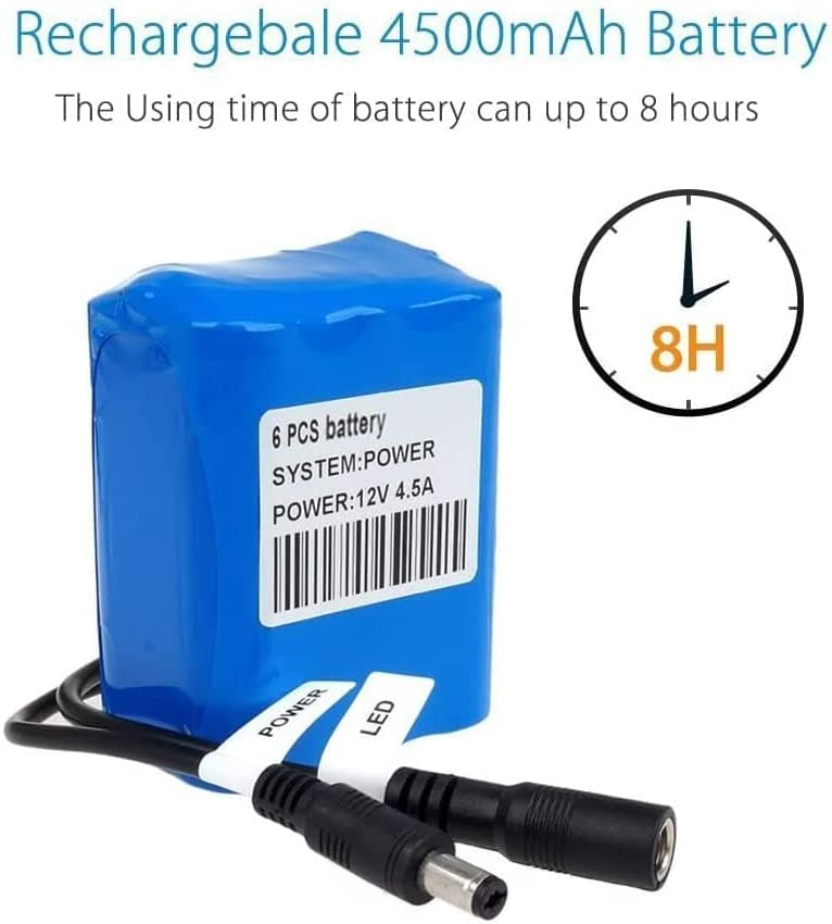 4500mAh Battery Pack for 1000TVL Fish Camera