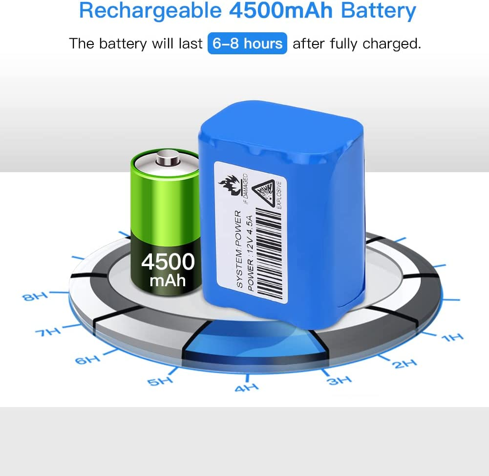 4500mAh Battery Pack for 1000TVL Fish Camera