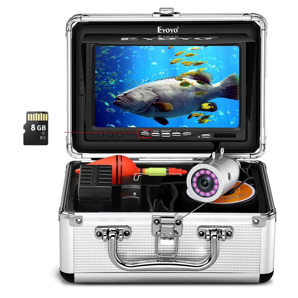 Eyoyo 7 inch Underwater Fishing Camera 1000TVL Waterprood IR Camera