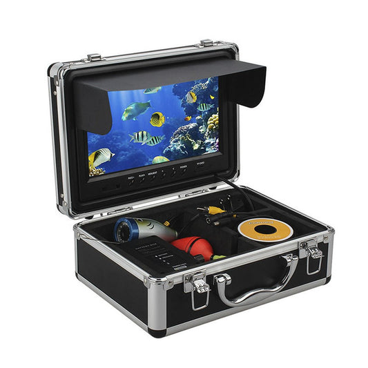 Eyoyo 9 inch Underwater Fishing Camera 1000TVL 12 Adjustable Infrared Lights 8GB TF Card (50M Cable)