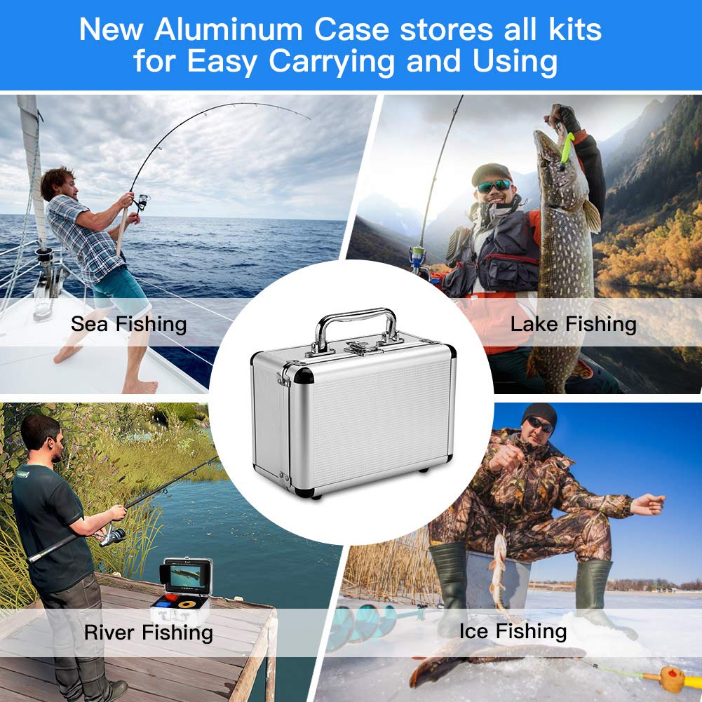 Eyoyo 7 inch Underwater Fishing Camera Waterproof 12 IR Lights