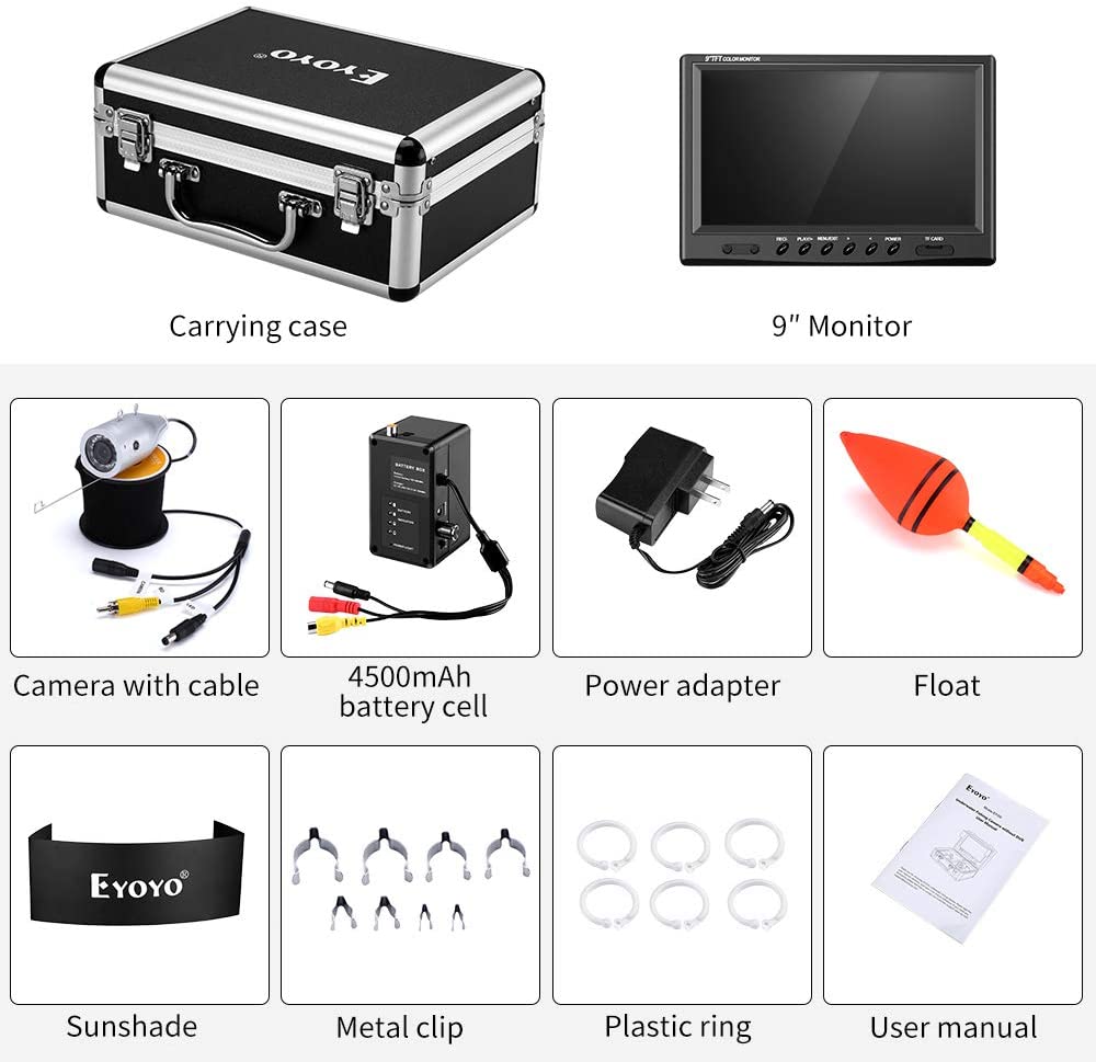 Eyoyo Underwater Fishing Camera | Portable Fish Finder 720P