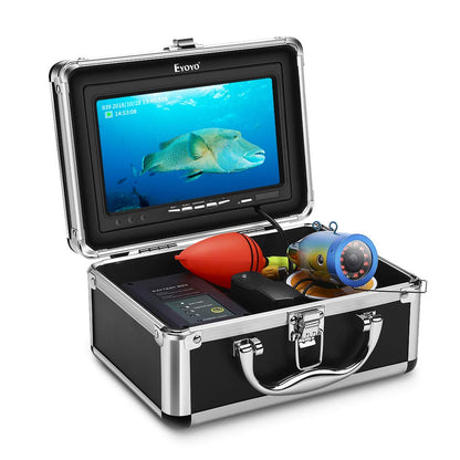 Eyoyo Underwater Fishing Camera 7 Inch LCD Monitor HD 1000 TVL Waterproof Adjustable Infrared & White Light