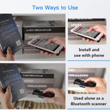Eyoyo EY-017L 1D Wireless Bluetooth Barcode Scanner with Portable Back Clip