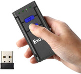 EYOYO 2877 Mini 1D Laser Wireless Barcode Scanner Compatible with Bluetooth Function & 2.4GHz Wireless & Wired Connection