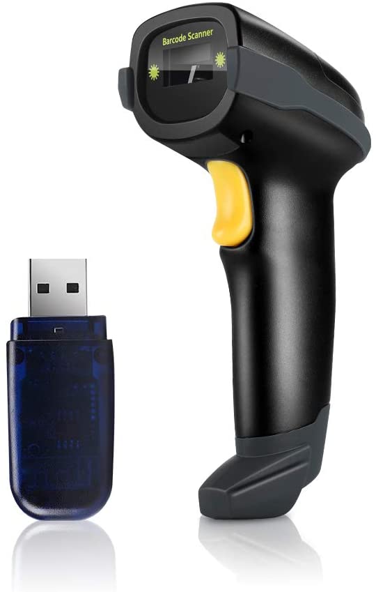 Eyoyo EY-018 1D Bluetooth Barcode Scanner Support Time & Date Prefix Suffix