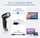 Eyoyo EY-018 1D Bluetooth Barcode Scanner Support Time & Date Prefix Suffix
