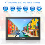 Eyoyo 7 inch Small HDMI LCD Monitor Portable IPS Screen 1280x800