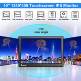 Eyoyo Touchscreen Monitor 10 inch Raspberry Pi 1280x800 IPS Display