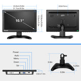Eyoyo Touchscreen Monitor 10 inch Raspberry Pi 1280x800 IPS Display
