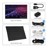 Eyoyo 15.6" Touchscreen Monitor 1920x1080 IPS Portable USB C Monitor w/USB-C HDMI Input
